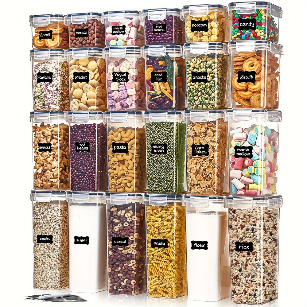 Kitchen Hanging Gadgets - 24Pcs Food Storage Containers 12 Boxes
