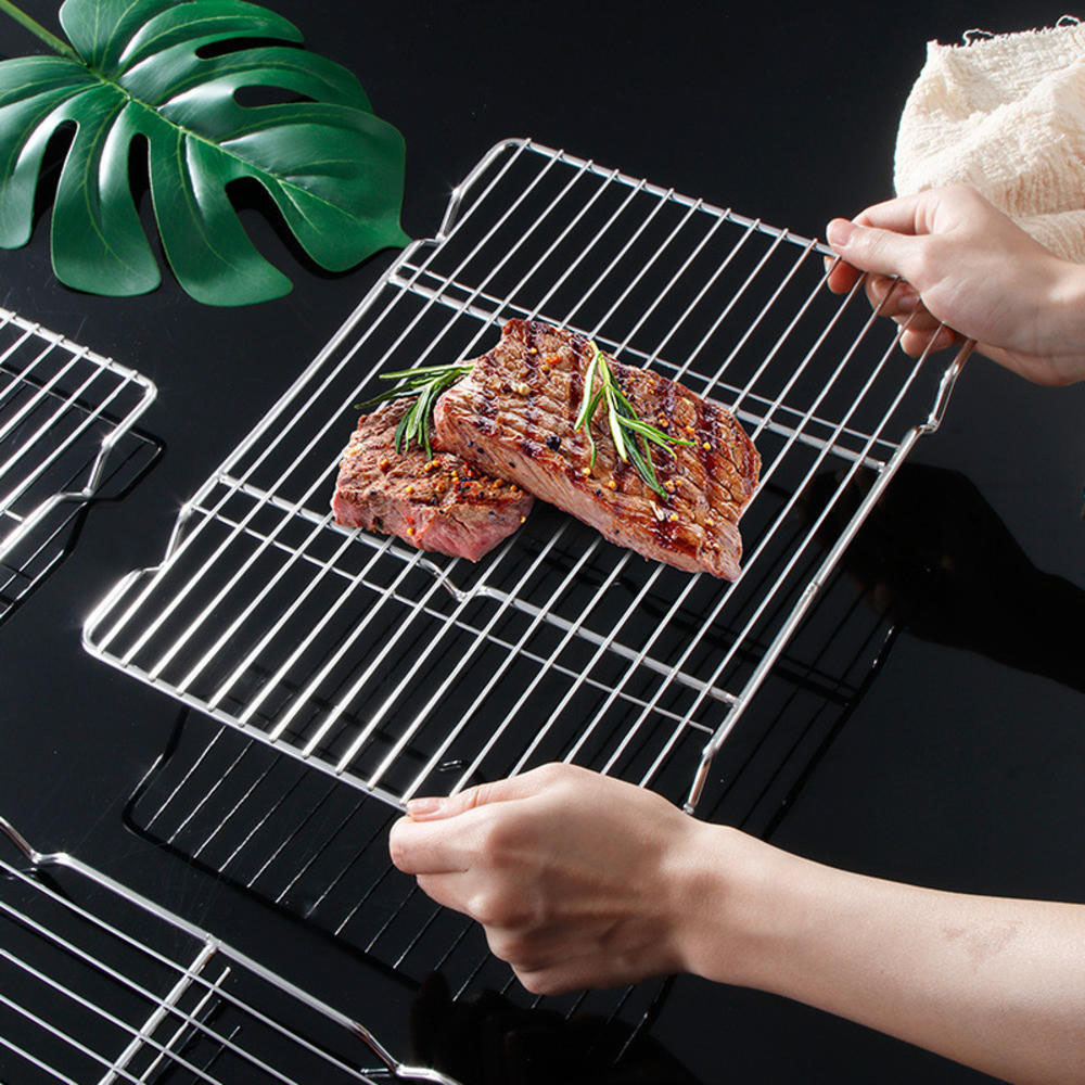 Kitchen Hanging Gadgets - Stainless Steel Barbecue Mesh Mat Reusable