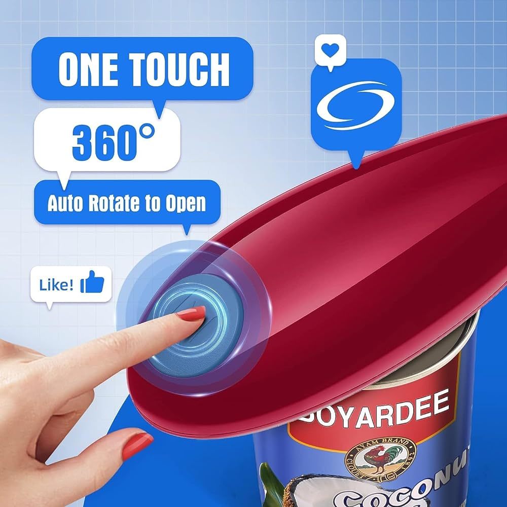 1pc Red Electric Can Opener Bo - đánh giá và giá Electric Can Opener