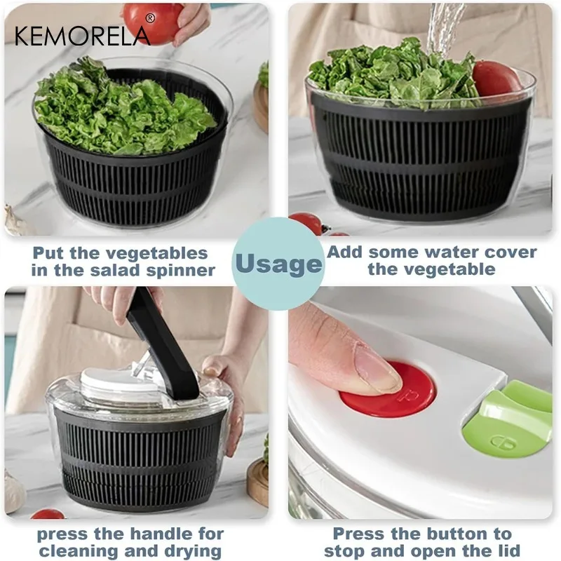 KEMORELA 3L Vegetable Spinner  - đánh giá và giá Salad Spinner