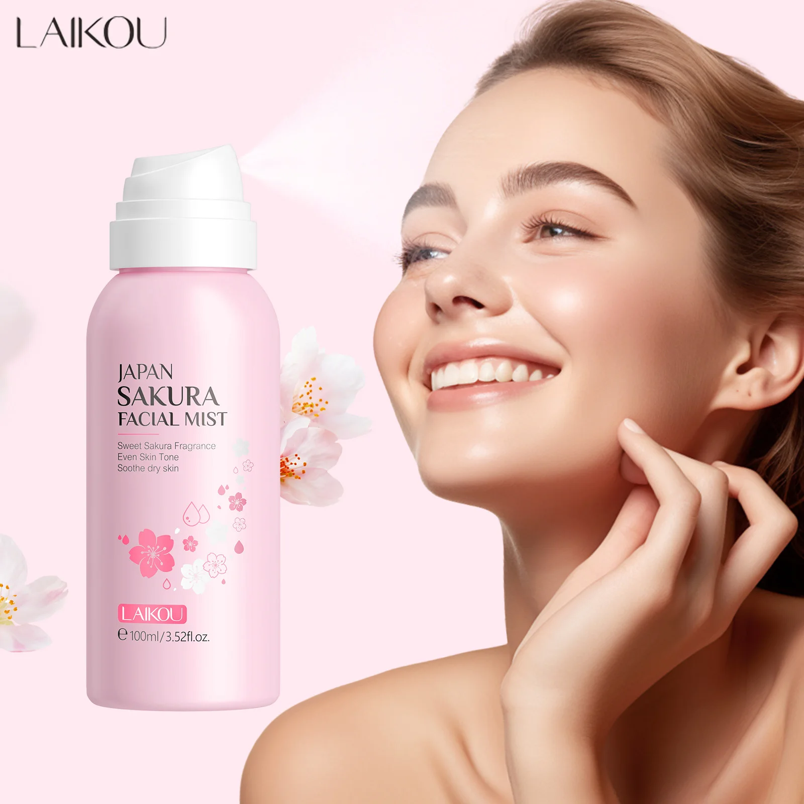 LAIKOU Sakura Facial Mist Brig - đánh giá và giá Oil Mister Spray Bottle