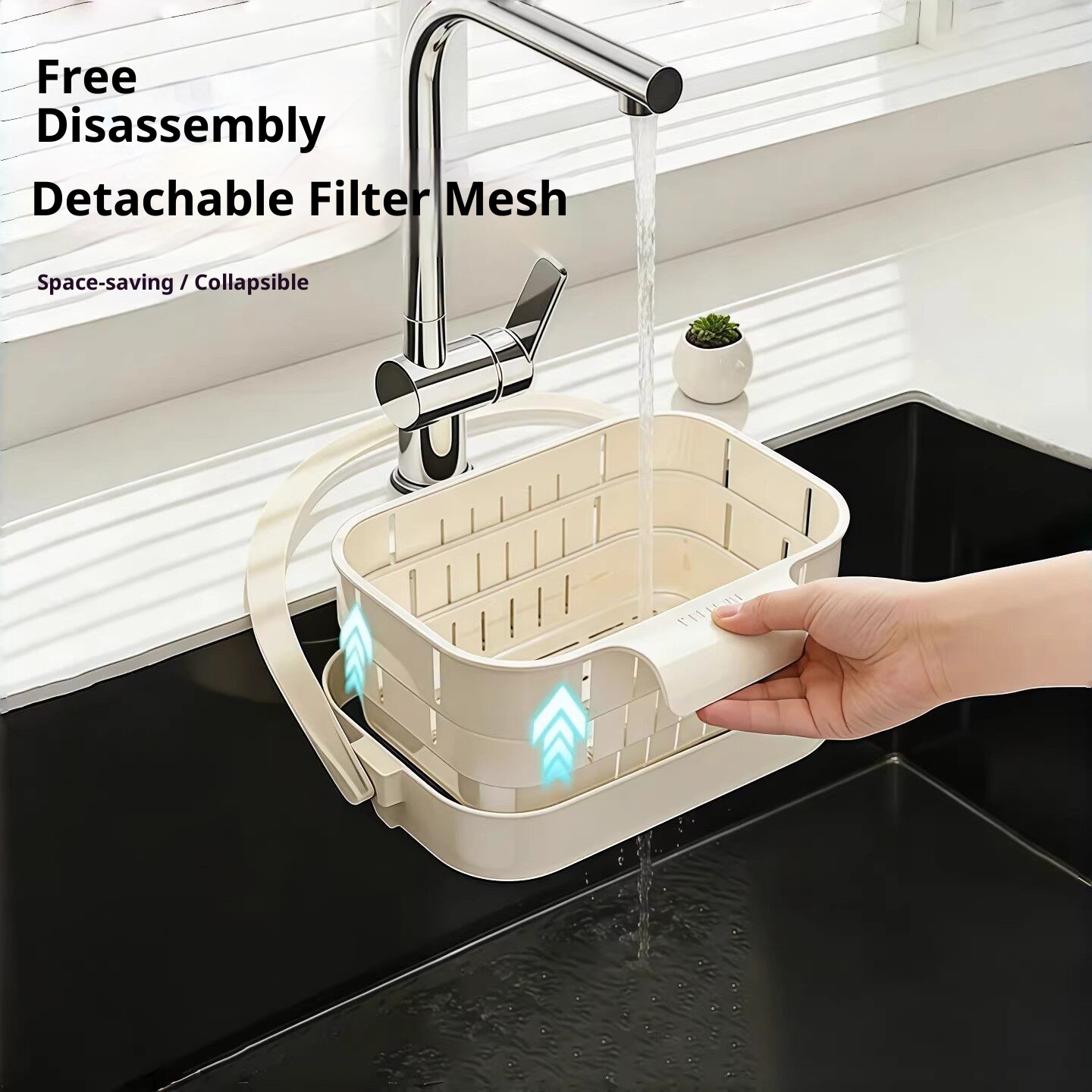 Foldable Sink Strainer Basket  - đánh giá và giá Kitchen Hanging Gadgets