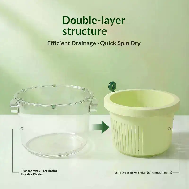 Manual Salad Spinner Food Safe - đánh giá và giá Salad Spinner