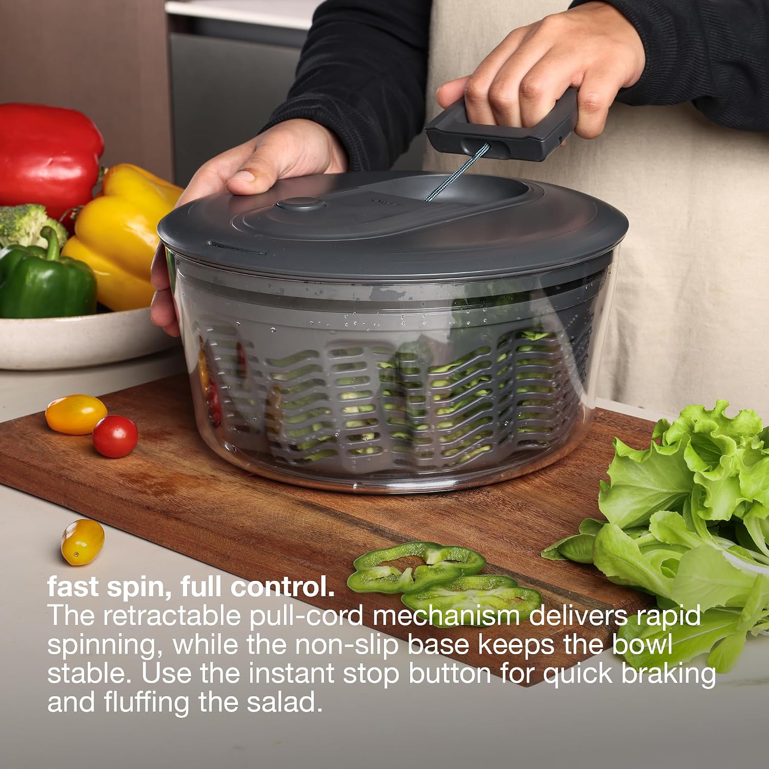 Small Pull‑Handle Salad Spinne - đánh giá và giá Salad Spinner