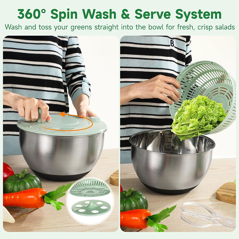 Stainless Steel Salad Spinner  - đánh giá và giá Salad Spinner